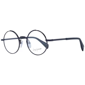 Yohji Yamamoto YO-1058016 occhiali unisex blu montatura ottica metallo tondi maculati - Foto 1 di 3