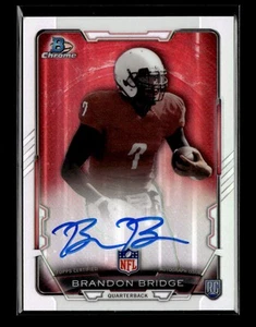 2015 Bowman #RCRA-BB Brandon Bridge Rookie Chrome Refractor Autographs - Picture 1 of 2