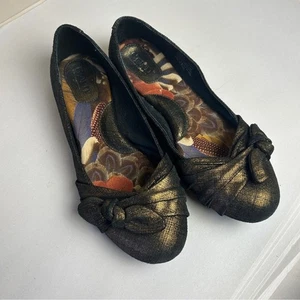 Børn Bronze Ballerinas & Spitzen Lederschuhe mehrfarbig gemustert Größe 7,5 - Bild 1 von 5
