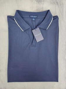 Camisa Polo Peter Millar Verano Malla Azul Marino MS24XK53J Para Hombre Talla XL Nueva - Imagen 1 de 12