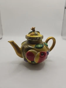 Nini Royal Worcester Teekanne Schmuck Schmuckaufbewahrung von Mayfair Elizabeth Hall - Bild 1 von 5