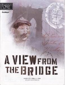 W. Bolcom's View From The Bridge - Portland Opera Program & Ticket 2003 (Oregon) - Bild 1 von 2