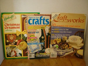 lot of 3 Country Handcrafts Sewing Craft Magazines PATTERNS - Imagen 1 de 1