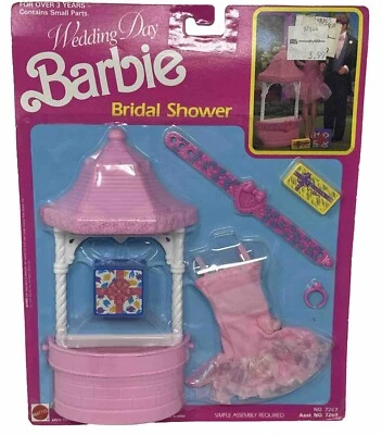 Barbie Día de la Boda Ducha Nupcial #7267 Raro 1991 Regalos Deseando Bien Foto 1 de 2