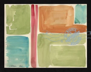 Organizzare il Giardino 2015 C Peterson * Astratto * Acquerello Pittura Campi - Foto 1 di 12