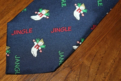 CORBATA DANIEL CREMIEUX HOMBRE 100% SEDA JINGLE MUÑECO DE NIEVE AZUL MARINO Y MULTICOLOR Foto 1 de 4