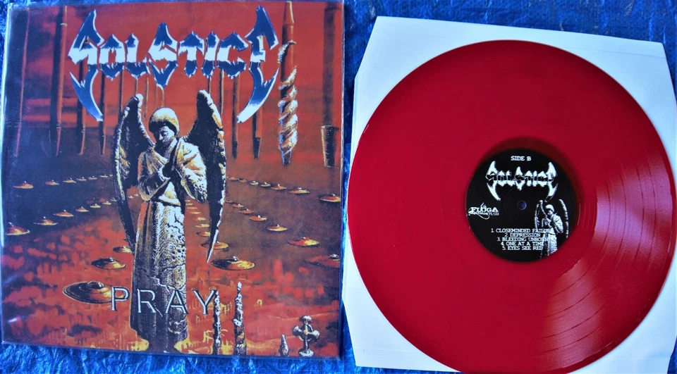Solstice-Pray "LTD Red Vinyl LP, Malevolent Creation, Resurrection - Image 1 of 1