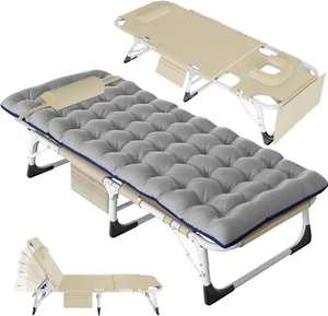 SLSY Lettini per Adulti 5 Posizioni Faccia Giù Pieghevole Chaise Sdraio Sedie - Foto 1 di 37