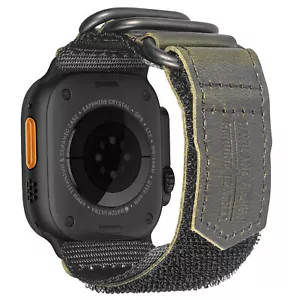 Nylon Watch Band for Apple iWatch 9/8/7/SE/6/5/Ultral/49/45/44/42mm/38/40/41mm - Picture 1 of 30