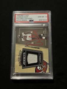 Warren Sap PSA 10 AUTO Buccaneers Legend!! - Picture 1 of 3
