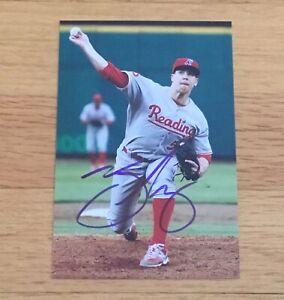 Trevor May New York Mets MLB Baseball Signed Autograph Minor League 4x6 Photo 