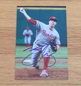 Trevor May Twins Mets A's MLB DJ MAZR Signed Autograph MiLB 4x6 Photo - Picture 1 of 2