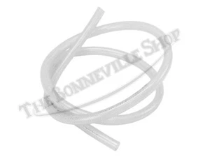 TRIUMPH NORTON BSA ETC 5/16" FUEL HOSE LINE 5' CLEAR BRAIDED PN# TBS-51605 - Picture 1 of 2