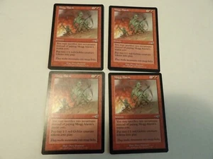 ALARMA MOGG x4 juego Nemesis Magic The Gathering Magic The Gathering - Imagen 1 de 2