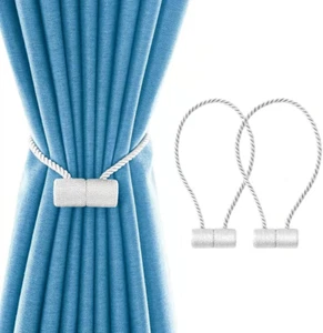 18 Inch Strong Magnetic Curtain Tiebacks, Curtain Holdbacks Modern Upgrade Stron - Picture 1 of 7