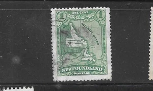 NEWFOUNDLAND SC#145 1928 1c MAP DEFINITIVE VERY FINE OLD VINTAGE USED STAMP - Picture 1 of 1