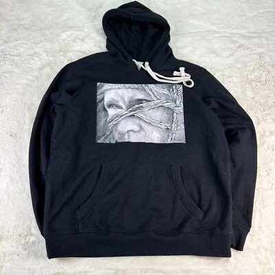 Sudadera con capucha District Face With Ropes talla L negra Foto 1 de 4