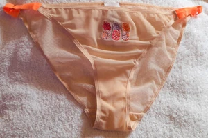 Bikini de cuerda para adolescentes o damas - Tanga crema marfil bragas 12 M 36-38" caderas EE. UU. 7 - Imagen 1 de 4