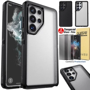 For Samsung Galaxy S22 Ultra 5G Rugged Phone Case Cover Privacy Screen Protector - Picture 1 of 36