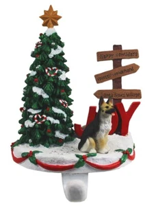 German Shepherd Stocking Holder Hanger Tan/Black - Picture 1 of 1
