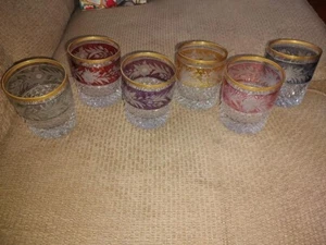Ebeling & Reuss Marchioness (4) Old Fashioned Glasses, 3½", 4-Colors - Picture 1 of 3