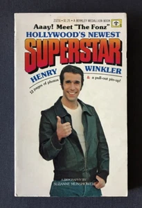 TV tie-in pb HOLLYWOOD'S NEWEST SUPERSTAR HENRY WINKLER (Berkley 1976) Munshower - Picture 1 of 7