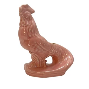 McCoy USA Keramik rosa Hahn Huhn Übertopf Schüssel 7,75" hoch Vintage - Bild 1 von 17