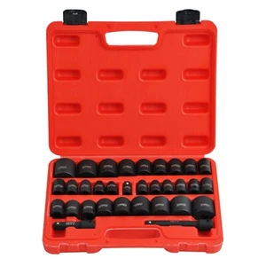 1/2" Drive Master Impact Socket Set Standard SAE and Metric Sizes - Picture 1 of 10