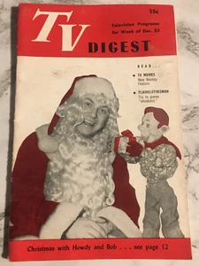 VINTAGE! RAR! 23.12.1950 ORIGINAL TV DIGEST! HOWDY DOODY & BUFFALO BOB! - Bild 1 von 7