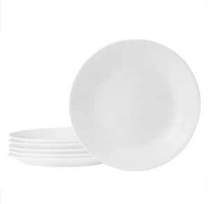 Set of 6 Corelle Classic Winter Frost White 6.75" Bread Plate