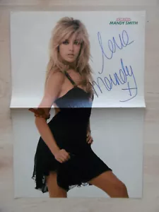 Mandy Smith Autogramm signed 28x40 cm Poster gefaltet - Picture 1 of 1