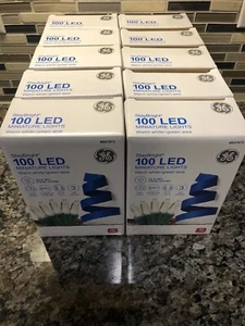 GE StayBright 100-Count CLEAR LED Mini Lights in/outdoor warm white 10 Boxes NR - Picture 1 of 9