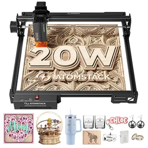 ATOMSTACK 20W Lasergravierer, Laserschneider, für personalisierte Geschenke - Bild 1 von 9