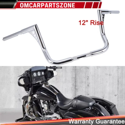 Manillar 12" Rise DNA 1.25" Ape para Harley Touring Glide Ultra CVO Classic FLHT Foto 1 de 4