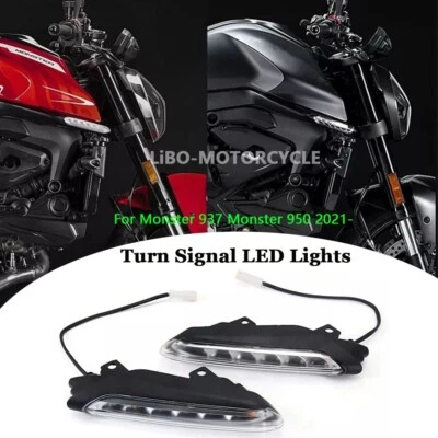 Luces LED de señal de giro Luz indicadora Luz intermitente para DUCATI Monster 937 950 Foto 1 de 4