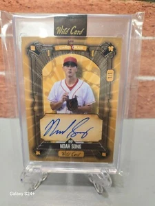 1/1 NOAH SONG 2024 WILD CARD 5 CARD DRAW AUTOGRAPH AUTO BLUE Boston Red Sox RC - Picture 1 of 2