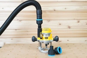 2 1/2" Shop Vac Hose Adapter for Dewalt Plunge Router  - For DW616 / 618 Router - Picture 1 of 4