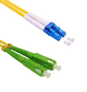 Bretella ottica monomodale duplex SC/APC-LC/PC fibra ottica Made in Italy - Imagen 1 de 4
