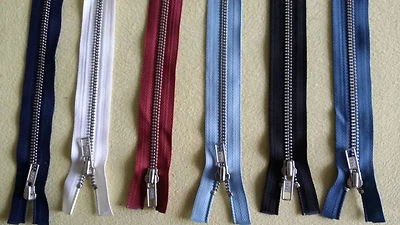 YKK 1 Via Cerniera Divisibile 25-80cm Metallo Denti Metallo Anorak