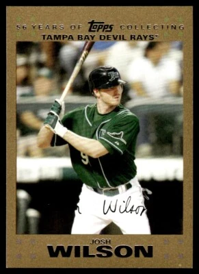 2007 Topps Gold Josh Wilson /2007 Tampa Bay Devil Rays #UH4 - Image 1 of 2