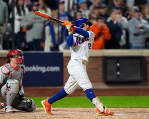 Foto de Francisco Lindor 2024 NLDS Juego 4 Grand Slam New York Mets 8x10 MLB - Imagen 1 de 1