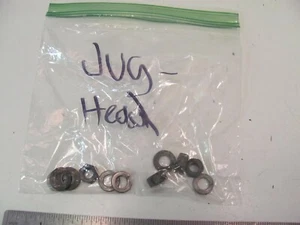 1970 KAWASAKI G4 TR TRAIL BOSS MOTOR CYLINDER HEAD NUTS WASHERS - Imagen 1 de 3