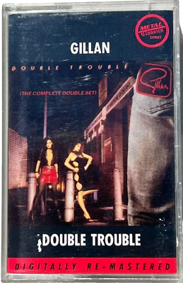 GILLAN DOUBLE TROUBLE EXCELLENT CASSETTE TAPE METAL BLADE RECORDS IAN BAND - Image 1 of 4