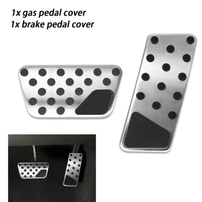 Cubierta de pedal de freno de gasolina para automóvil 2 piezas para Jeep Wrangler JK 2007-2017 automática Foto 1 de 4