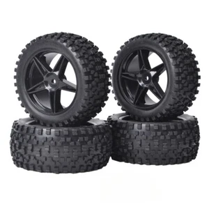 4PCS 1/10 Buggy Tires Wheels Tyre for Tamiya HSP HPI Wltoys 1:10 RC Off Road Car - Picture 1 of 7