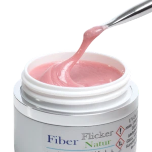 55ml LED UV 1-Phasen-Gel FIBER FLICKER NATUR, Fiberglasgel LED-Gel Allroundgel - Picture 1 of 5