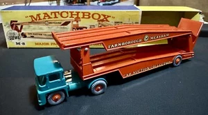 VINTAGE MATCHBOX M-8 MAJOR PACK CAR TRANSPORTER NIB - Picture 1 of 13