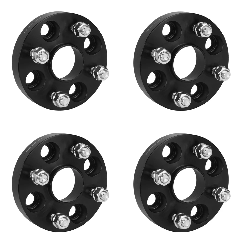 4x 1" 4x100 Wheel Spacers M12x1.5 Studs 54.1mm For Chevrolet Prizm 1998 -2002 - Image 1 of 4