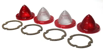 Nuevo juego de lentes de luz trasera y lámpara de reversa de 8 piezas hecho en EE. UU. / para Chevy Bel Air 1960-61 Foto 1 de 4