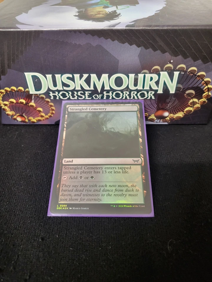 MTG - Duskmourn, House of Horror - Strangled Cemetery - Dual Land - NM - Image 1 of 1